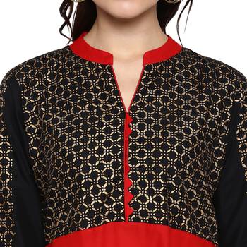 Multicolor printed cotton cotton-kurtis 5