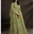 Green Embroidered Net Salwar