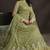 Green Embroidered Net Salwar