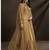 Mustard Embroidered Net Salwar