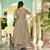 Partywear Designer Light Sea Green Pure Maslin Plazzo Suit