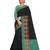 Black plain cotton saree with blouse