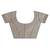 Off white woven linen saree with blouse
