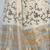 Off white woven linen saree with blouse