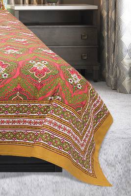 Pink Jaipuri Cotton Double Bedsheet 3