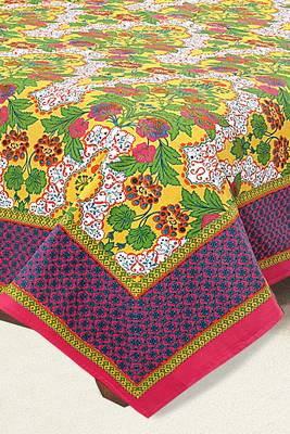 Yellow Jaipuri Cotton Double Bedsheet 3