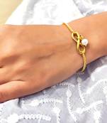 Gold Infinity Bracelet with Diamond