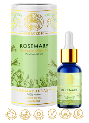 Divine Aroma Rosemary Essential Oil | 100% Pure & Natural | For Skin, Hair, Memory, Concentration | 10ml 2