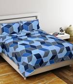 Multicolour Double Bed Sheet With Pillow Cover
