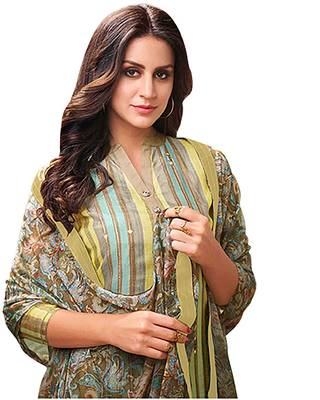 Yellow embroidered cotton salwar 2