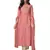 Peach embroidered chanderi silk salwar