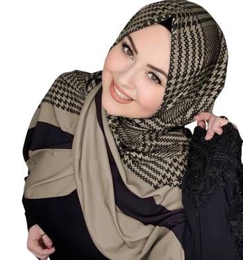 Justkartit BSY Korean Material Islamic Wear Printed Hijab Scarf Dupatta 4
