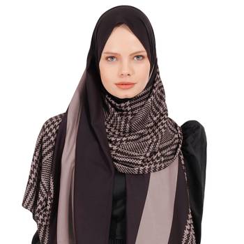 Justkartit BSY Korean Fabric Daily Wear Printed Hijab Scarves Dupatta 1