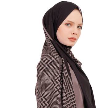 Justkartit BSY Korean Fabric Daily Wear Printed Hijab Scarves Dupatta 3