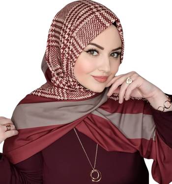 Justkartit Occasional Wear BSY Korean Material Printed Hijab Scarves 1