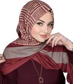 Justkartit Occasional Wear BSY Korean Material Printed Hijab Scarves