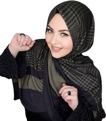Justkartit BSY Korean Fabric Printed Scarf Hijab Dupatta For Women 4
