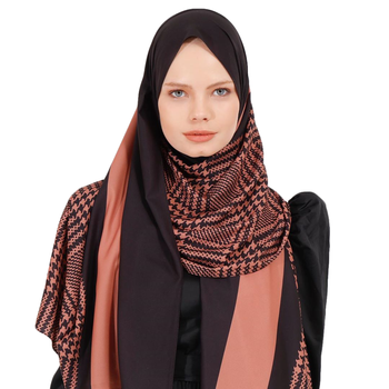 Justkartit Women's BSY Korean Fabric Daily Wear Printed Hijab Scarf 1