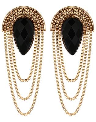 Party Girl Black Earrings 1