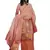 Orange printed satin salwar