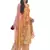 Orange printed satin salwar