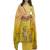 Yellow printed satin salwar