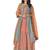 Turquoise embroidered chanderi silk salwar