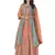 Turquoise embroidered chanderi silk salwar