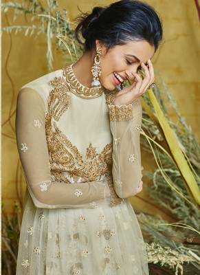Pastel Net Anarkali Salwar Kameez 2