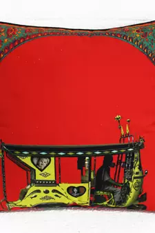 Floral Gateway Cushion Cover