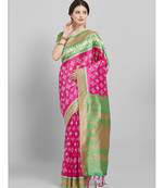 multicolor Printed art silk saree with blouse with blouse