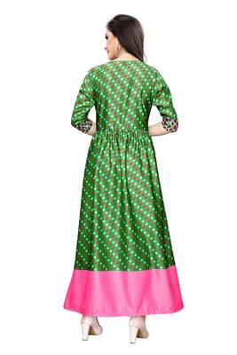 Women's Festive Wear Heavy Satin Gown 2