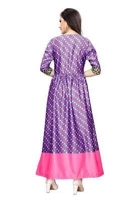 Women's Festive Wear Heavy Satin Gown 2