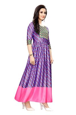 Women's Festive Wear Heavy Satin Gown 3
