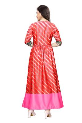 Women's Festive Wear Heavy Satin Gown 2