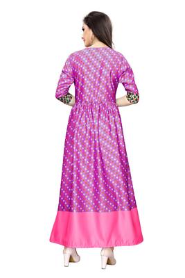 Women's Festive Wear Heavy Satin Gown 2