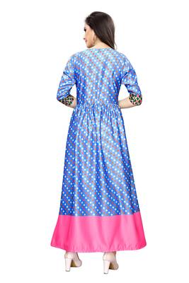 Women's Festive Wear Heavy Satin Gown 2