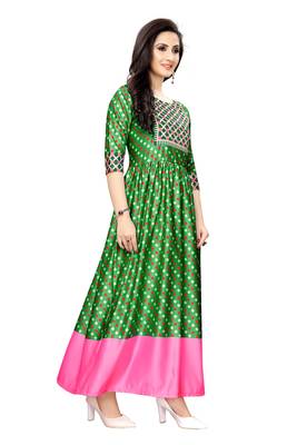 Women's Festive Wear Heavy Satin Gown 3