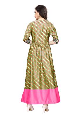 Women's Festive Wear Heavy Satin Gown 2