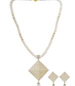 White pearl necklace-sets
