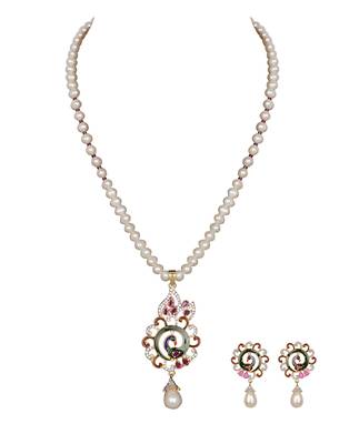 White pearl necklace-sets 4