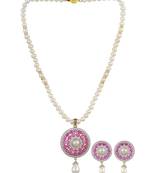 White pearl necklace-sets