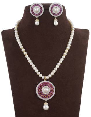 White pearl necklace-sets 2