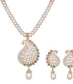White pearl necklace-sets