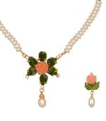 White pearl necklace-sets