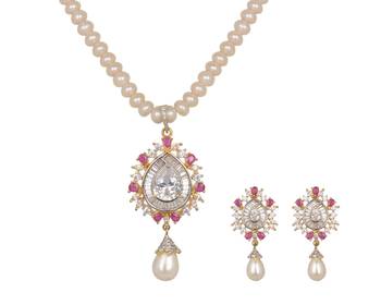 White pearl necklace-sets 1