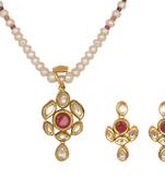 White pearl necklace-sets