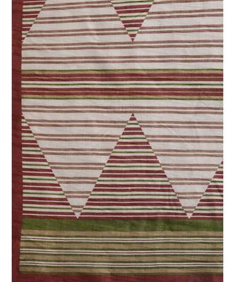 Grey woven Bhagalpuri Silk saree with blouse 4