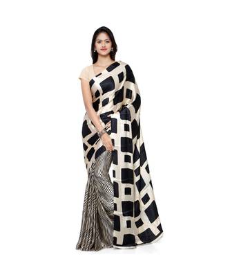 multicolor woven Crepe saree with blouse 1