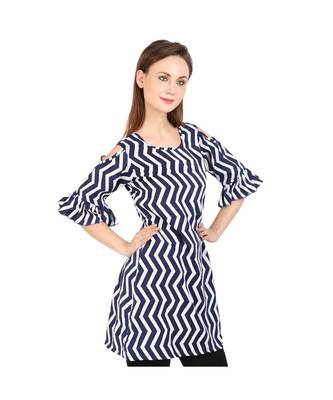 blue printed rayon kurti 3